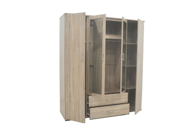 ARMOIRE 'MARC' 4 portes avec 2 miroirs