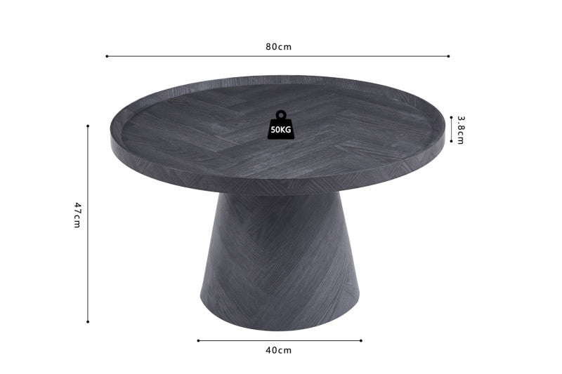 TABLE BASSE 'MANUS' 80 CM