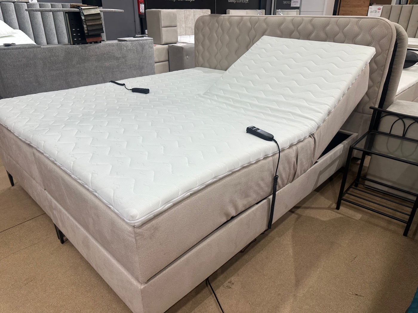Lit boxspring éléctrique 'Electra box' + MATELAS