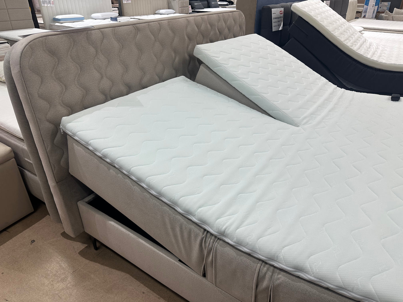 Lit boxspring éléctrique 'Electra box' + MATELAS