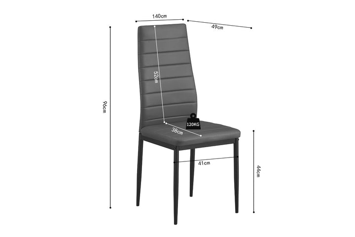 Chaise set de 4 'CATO/KENZO'
