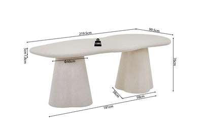 TABLE 'FARO' ORGANIQUE CIMENT