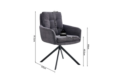 Chaise 'LUNA' PIVOTANT