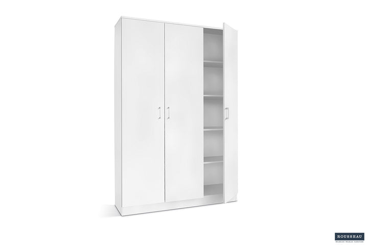 Armoire de Rangement 'Ray' 3 portes + 4 étagères