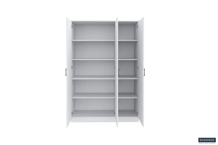 Armoire de Rangement 'Ray' 3 portes + 4 étagères