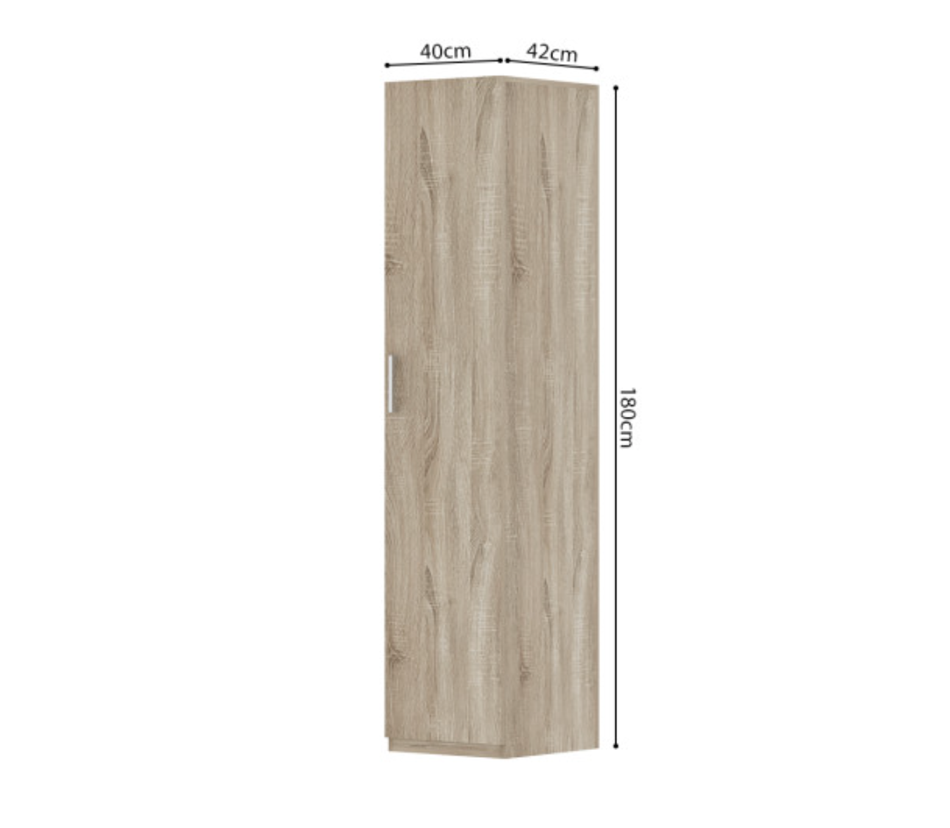 Armoire de Rangement 'Mike' 1 porte 40cm