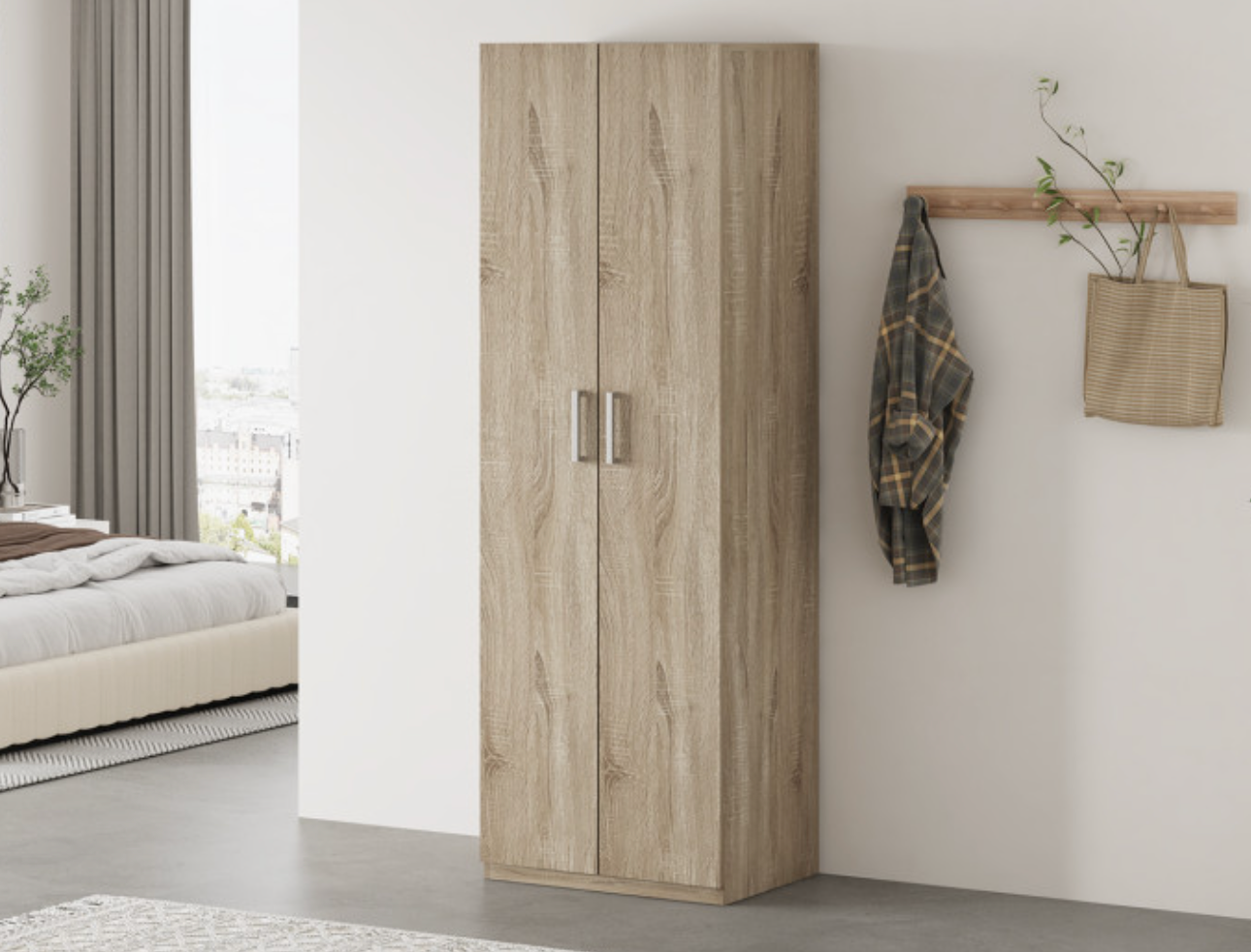 Armoire de Rangement 'Mike' 2 portes 60cm