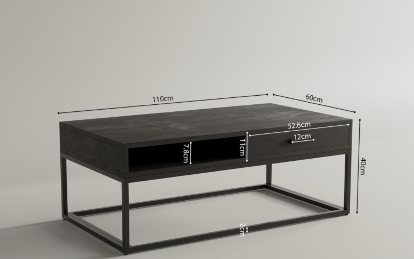 TABLE BASSE 'Madeira' avec tiroir