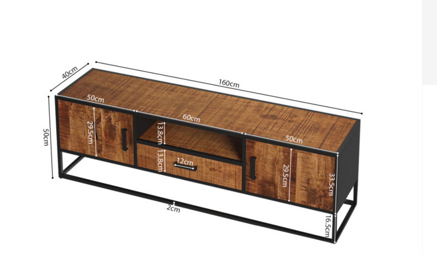 MEUBLE TV 'MADEIRA' 160 CM