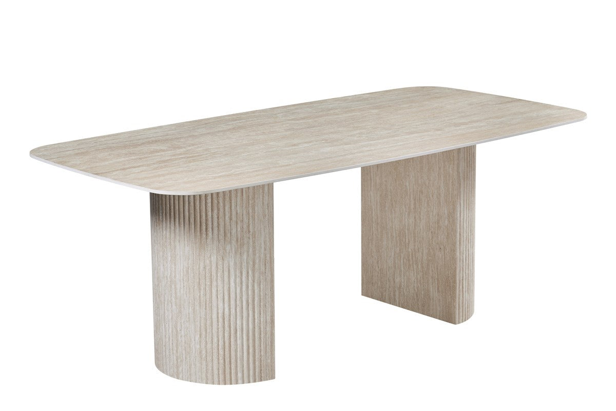 TABLE CERAMIQUE TRAVERTIN