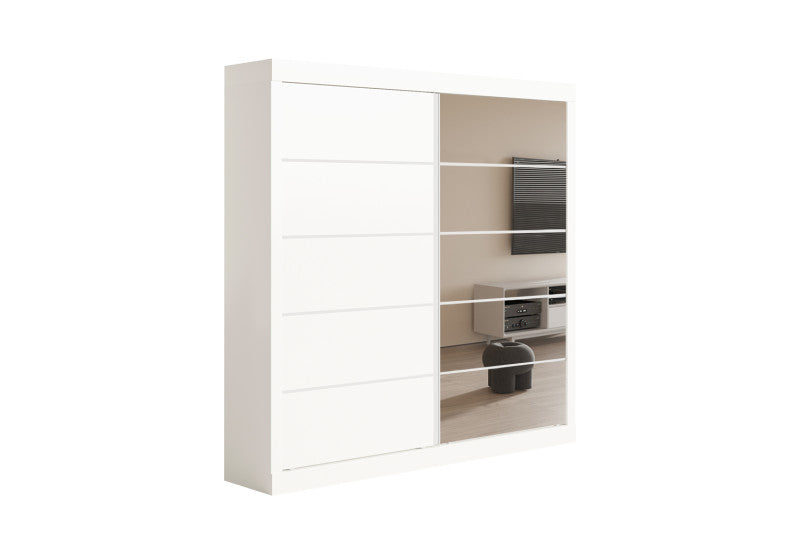 Armoire 'MIKE' 2 Portes coulissante + miroir