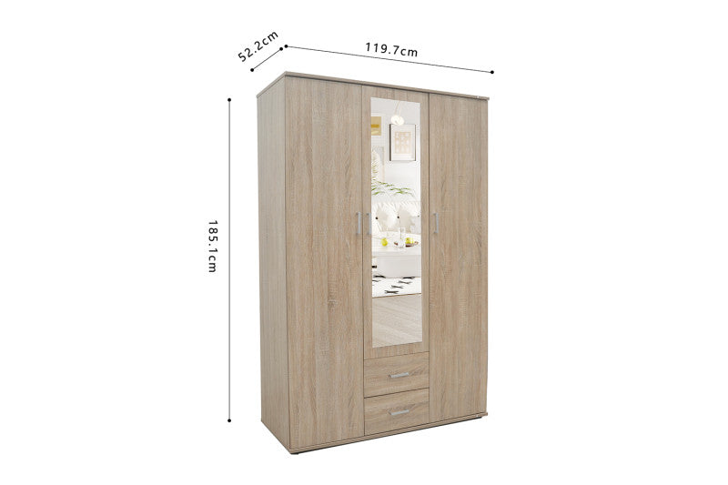 ARMOIRE 'MARC' 3 portes avec miroir