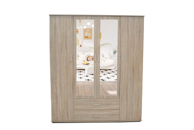 ARMOIRE 'MARC' 4 portes avec 2 miroirs