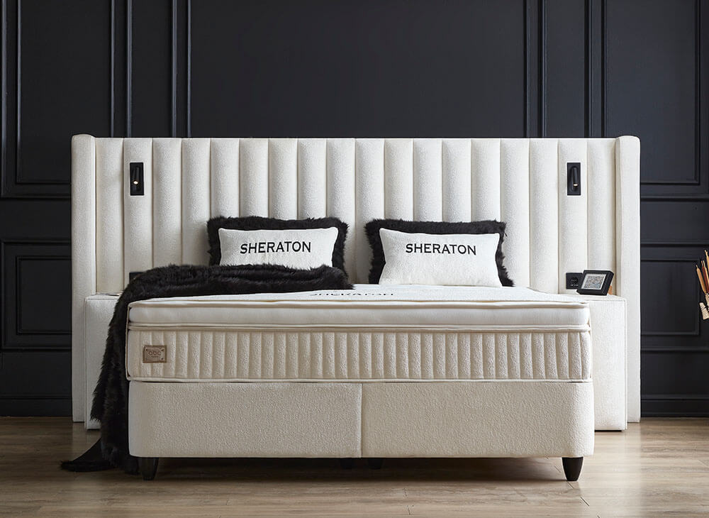 Lit Boxspring 'SHERATON' + matelas