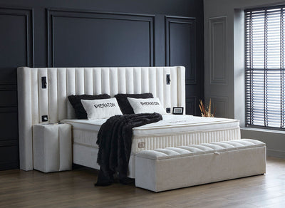 Lit Boxspring 'SHERATON' + matelas