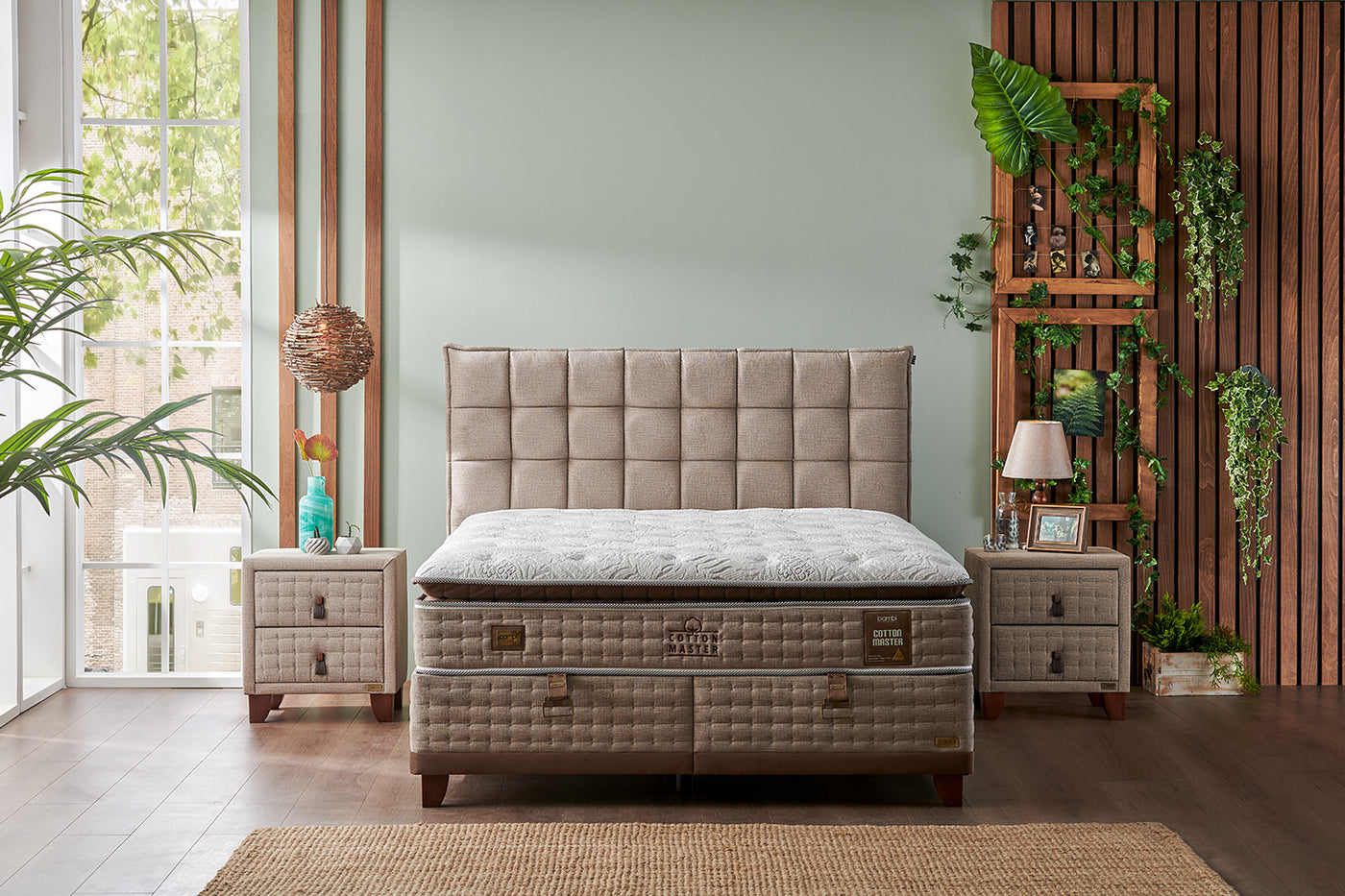 Lit Boxspring 'Cotton Master' + Matelas