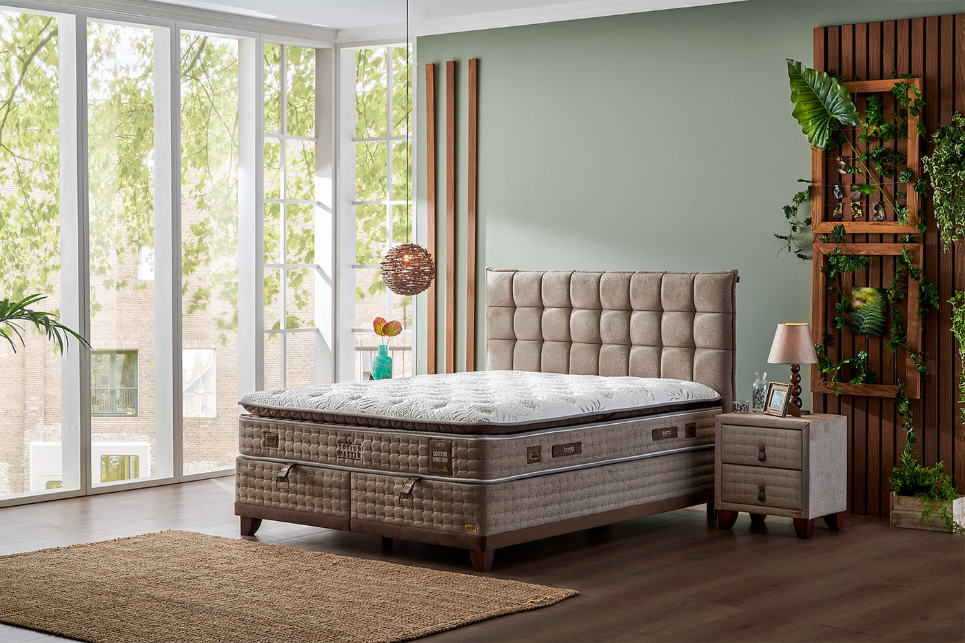 Lit Boxspring 'Cotton Master' + Matelas