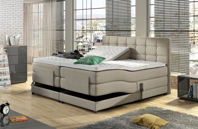 Lit boxspring éléctrique 'DUBAI' + MATELAS